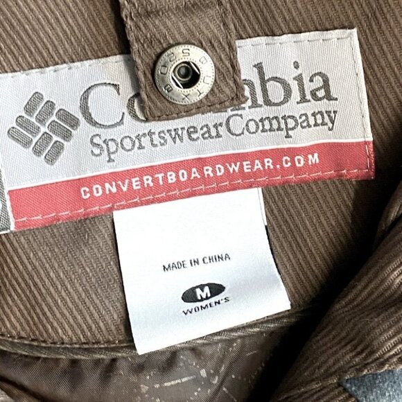 Columbia Brown Convert Ski Snowboard Waterproof Breathable Winter Snow Coat M - Picture 6 of 13